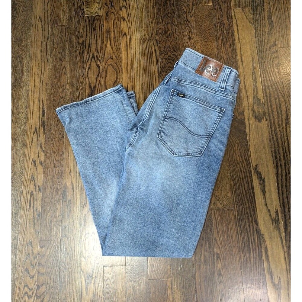 Lee Extreme Motion Jeans Men's 31x30 Blue Medium Wash Fading 5 Pocket Design